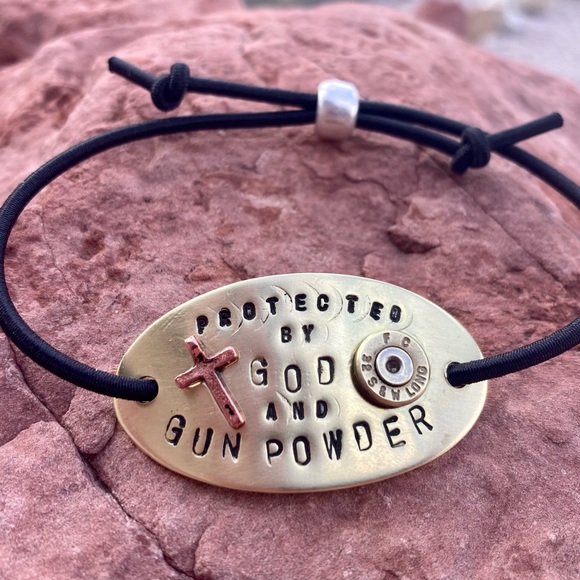 ARTISAN Brass Statement Bracelet Adjustable Hand Crafted Stamped - Picture 2 of 4